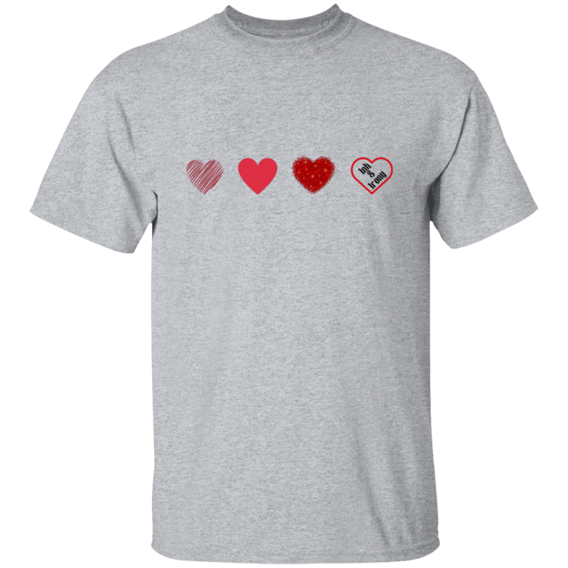 Red Heart Row T-Shirt