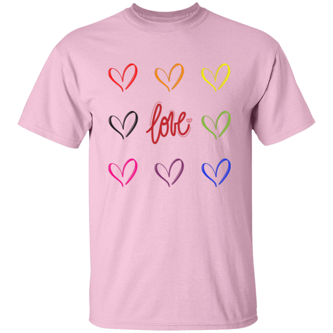 Rainbow Hearts T-Shirt