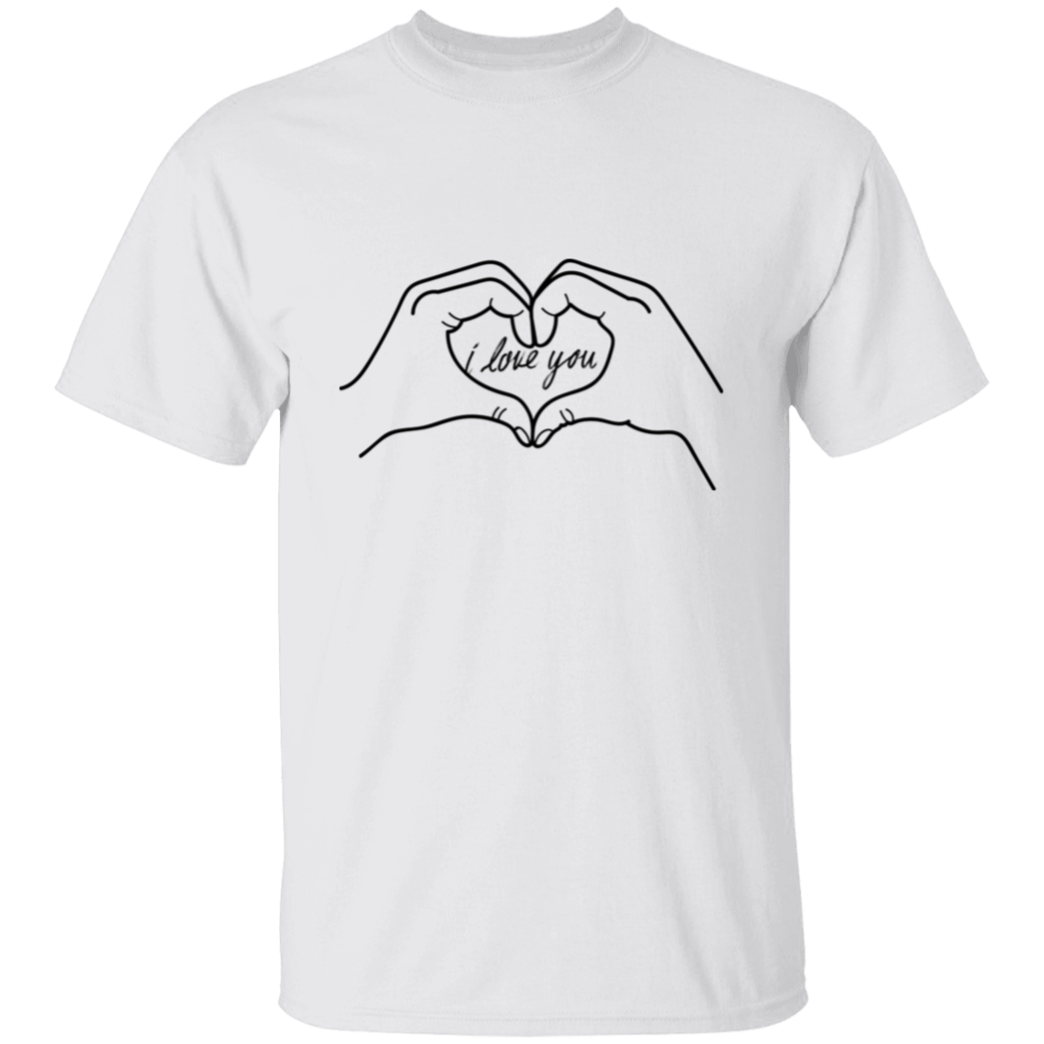 I Love You - Heart Shaped Hands T-Shirt