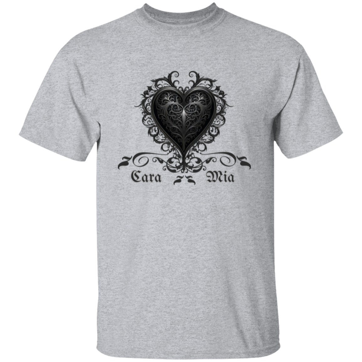 Cara Mia (Gothic style heart) T-Shirt