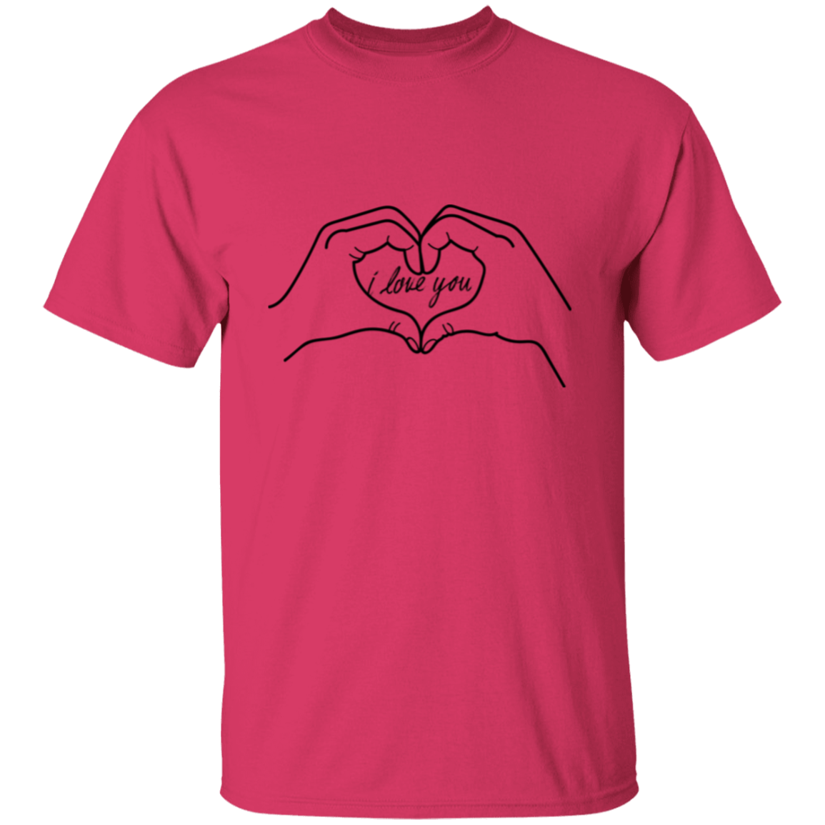 I Love You - Heart Shaped Hands T-Shirt