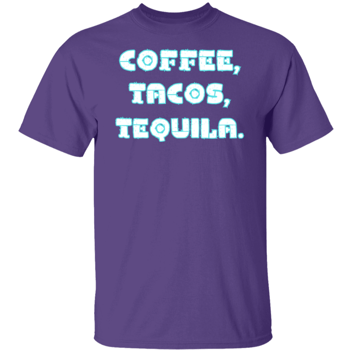 Camiseta Café, Tacos, Tequila