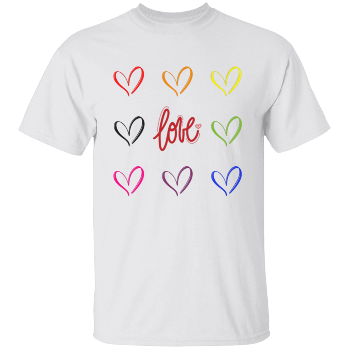 Rainbow Hearts T-Shirt