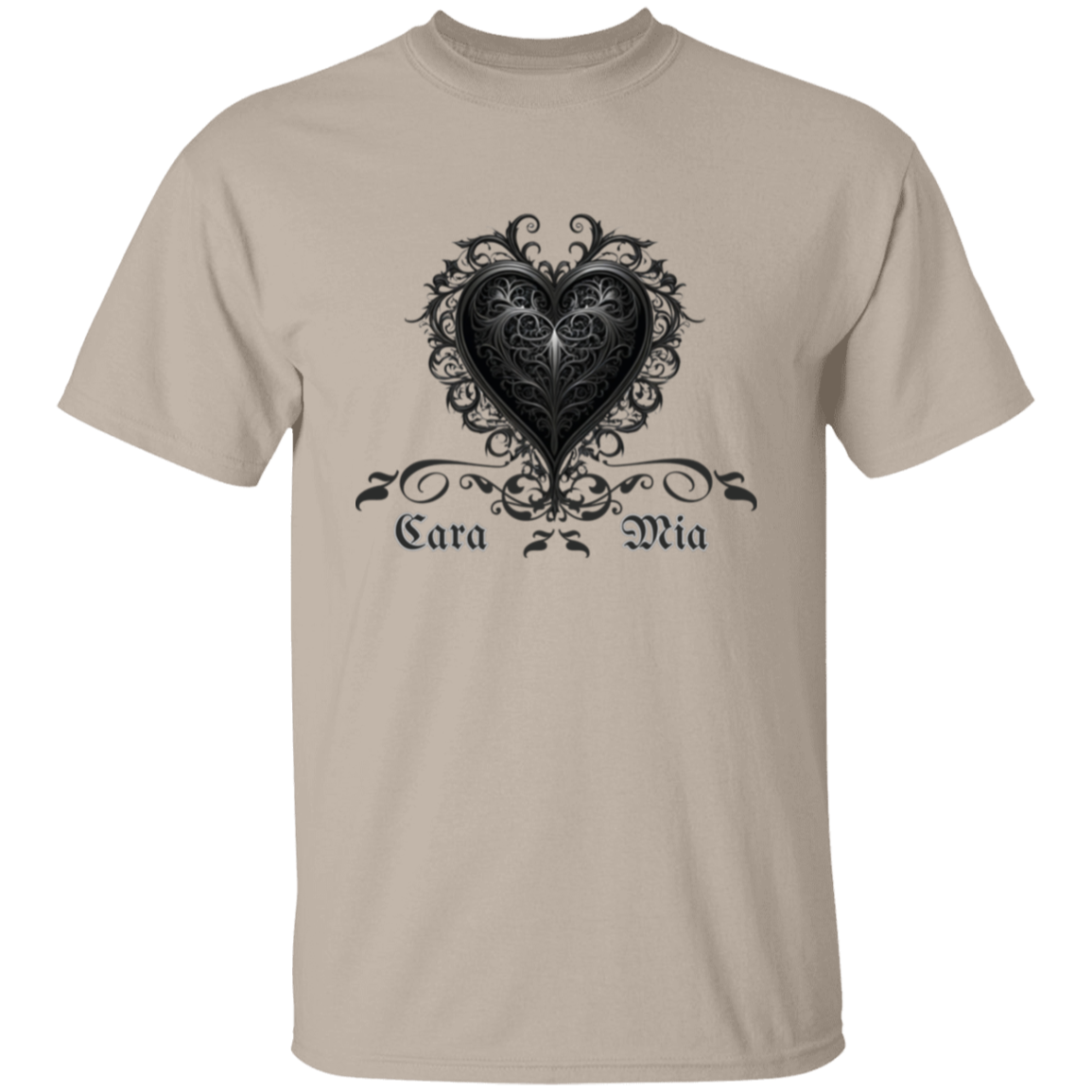 Cara Mia (Gothic style heart) T-Shirt