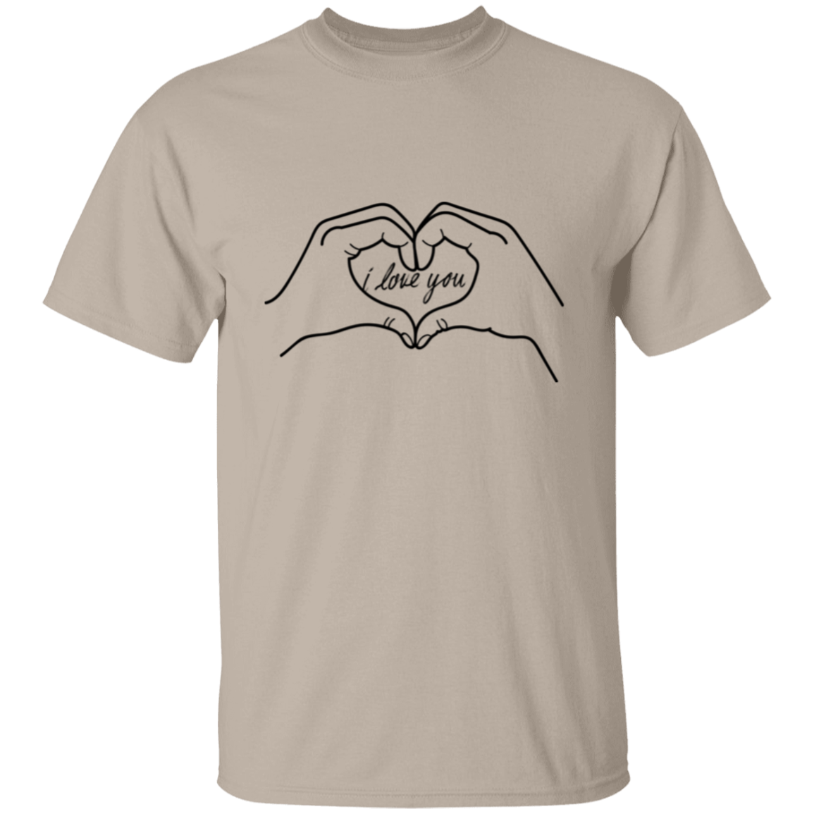 I Love You - Heart Shaped Hands T-Shirt