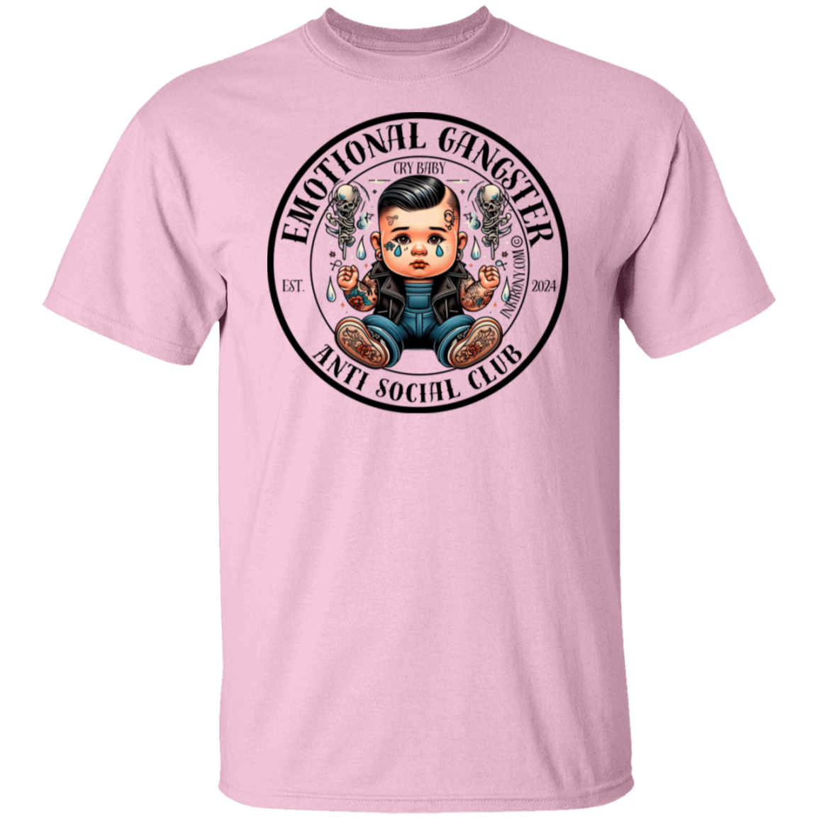 Camiseta de Gangster Emocional - Cry Baby