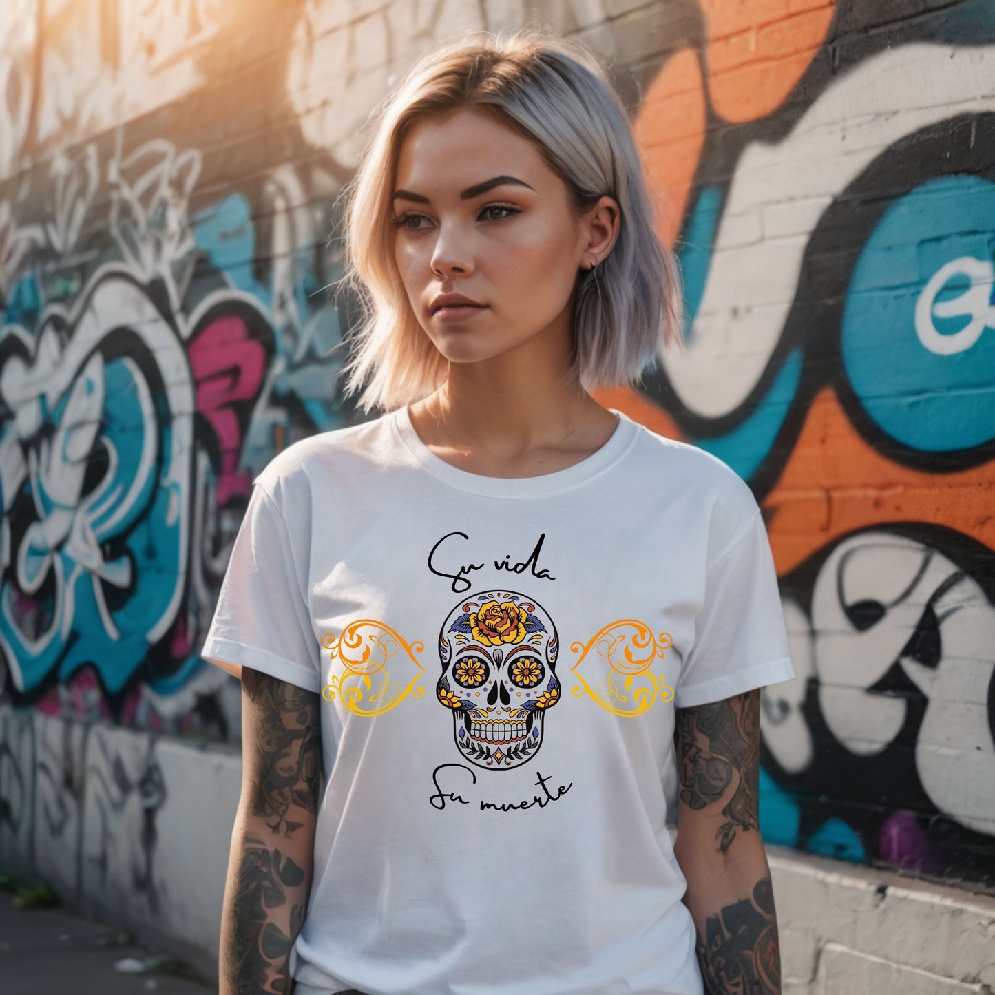 Sugarskull Su Vida Su Muerte T-shirt