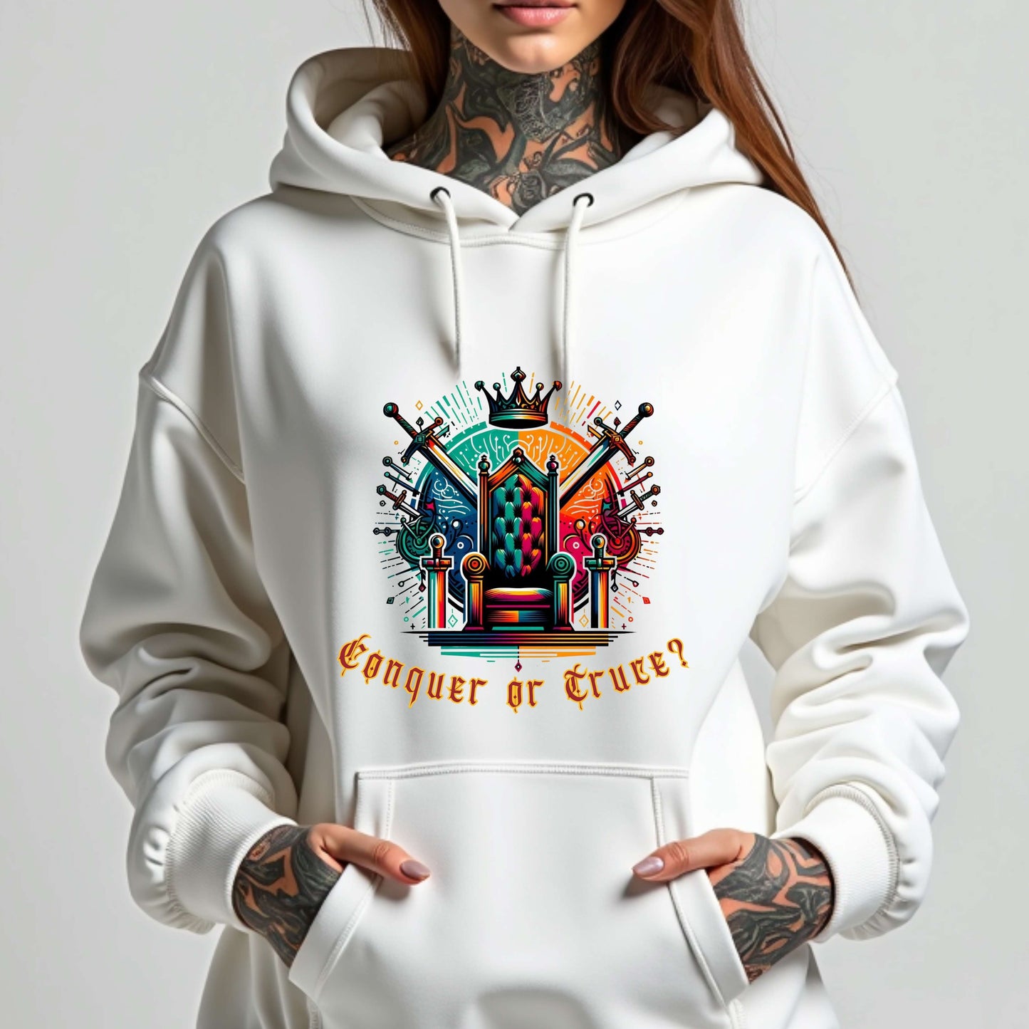 Conquer or Truce Pullover Hoodie