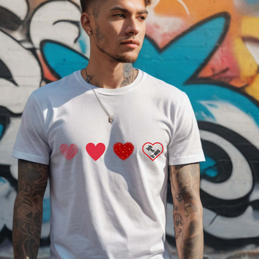 Red Heart Row T-Shirt