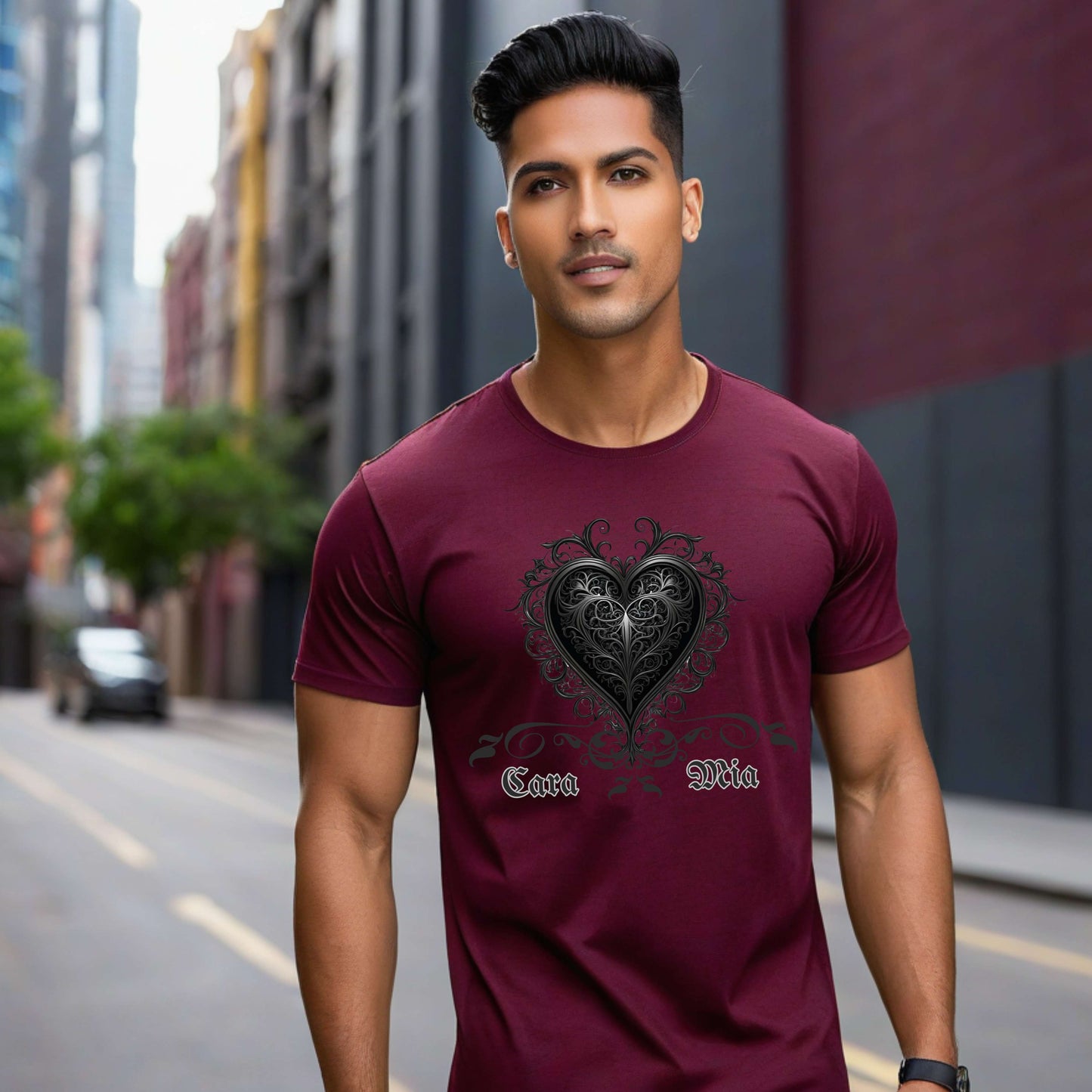 Cara Mia (Gothic style heart) T-Shirt