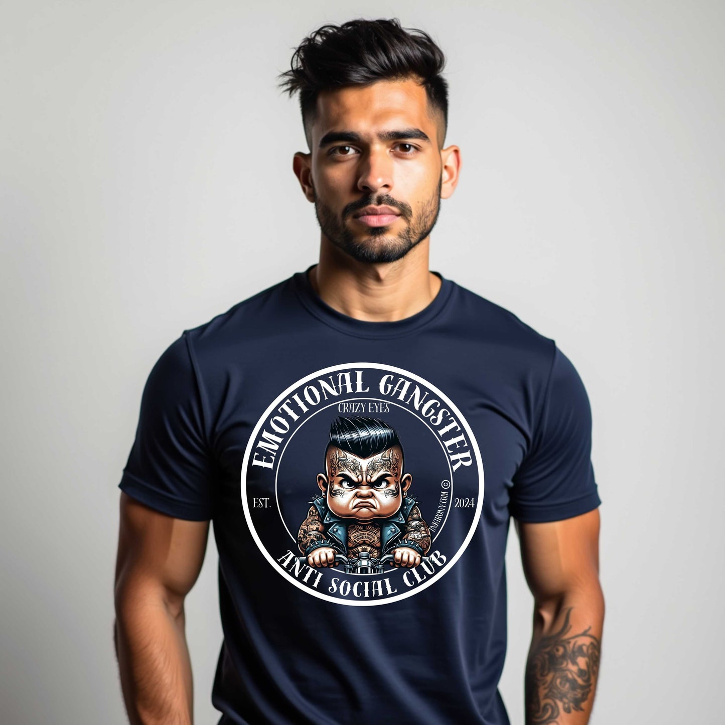 Camiseta Gangster emocional - Ojos locos